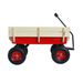 outdoor Sport Wagon Tools Cart Wooden Side Panels Air Tires Wagon (red)_maomaolike.com