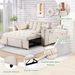 58" 4-1 Multi-functional Sofa Bed With Cup Holder And USB Port For Living Room Or Apartments_maomaolike.com