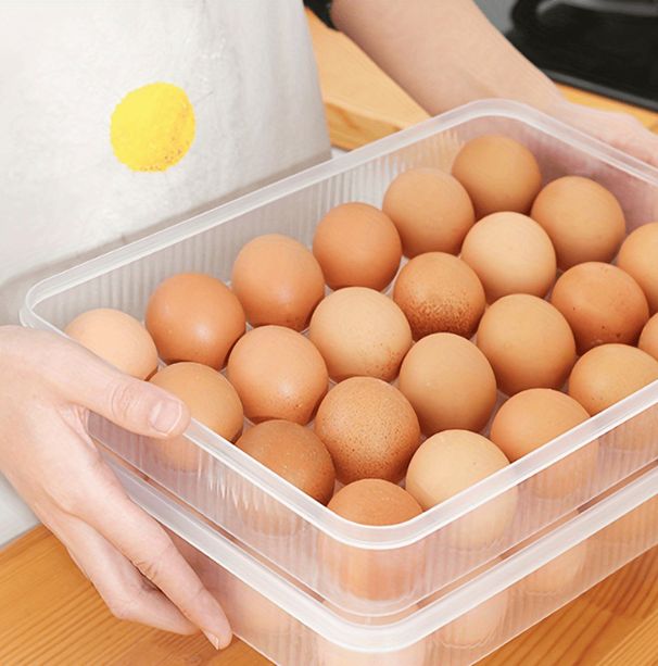 Deviled Egg Containers With Lid, (Set Of 2),Stackable Plastic Egg Holder For 48 Eggs,Clear Egg Storage Holder For Fridge,Keep Fresh,Easter,Thanksgiving Party Kitchen Supplies_maomaolike.com