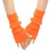 Unisex Medium long wool gloves Warm gloves Anime dress gloves Knit fingerless warm gloves_maomaolike.com