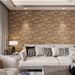 Mosaic Wood Grain Aluminum Plastic Board Self-Adhesive Waterproof Moisture-Proof Background Wall_maomaolike.com