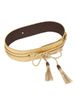 HOT Tassel Decor Wide Belt in Gold_maomaolike.com
