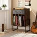 Record Player Stand With Drawer And Record Holder With Anti-toppling Kits Anti-slip Foot For Music Room, Living Room And Study_maomaolike.com