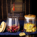 【 1423 People's Collection 】 Tea Glass Sealed High-value Flower Tea Creative Moisture-proof Sugar Jar, Household_maomaolike.com