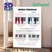 Piano Chords Formulas Painting Poster, Color-coded Educational Piano Guide Poster, Practical Reference To Master Chord Basics Ideal For Music Room_maomaolike.com
