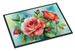 Oklahoma Roses In Watercolor Doormat Front Door Mat Indoor Outdoor Rugs For Entryway, Non Slip Washable Low Pile, 24H X 36W_maomaolike.com