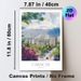 Caracas Cityscape Painting Poster, Soft Watercolor Urban Scene Poster, Features Lush Blooms, City Buildings And Mountain Backdrop, Brings Tranquil_maomaolike.com