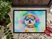 Bichon Frise Hippie Dawg Doormat Front Door Mat Indoor Outdoor Rugs For Entryway, Non Slip Washable Low Pile, 24H X 36W_maomaolike.com