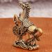 Brass Treading Coin Small Ornament Home Desktop Tea Pet Fortune Comes Pure Copper Craft Horse Success Zodiac_maomaolike.com