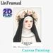 St. Rose Of Lima Themed Painting Poster, Soft Watercolor Saint Portrait Poster, Inspirational Spiritual Message, Ideal For Church And Home Wall Decor_maomaolike.com