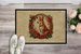Basenji Christmas Flowers Doormat Front Door Mat Indoor Outdoor Rugs For Entryway, Non Slip Washable Low Pile, 24H X 36W_maomaolike.com