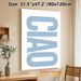 Typography Letter D Painting Poster, Soft Blue Minimalist Typographic Poster, Sleek Modern Letter Art For Stylish Wall Decor, Ideal For Living Room_maomaolike.com