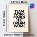 Teamwork Motivational Quote Painting Poster, Minimalist Bold Typographic Poster, Inspirational Message To Boost Team Morale, Ideal For Office And_maomaolike.com