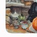 Pomeranian Fall Kitchen Pumpkins Memory Foam Kitchen Mat Machine Washable Anti-Fatigue Mat Cushion Comfort Bath Mat Or Kitchen Rug_maomaolike.com