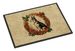 Basenji Christmas Flowers Doormat Front Door Mat Indoor Outdoor Rugs For Entryway, Non Slip Washable Low Pile, 24H X 36W_maomaolike.com