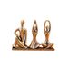 Pure Brass Yoga Girl Abstract Figurine, Nordic Light Luxury Mini Metal Statue, Tabletop Decor Ornament For Living Room Bedroom
_maomaolike.com