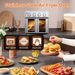 29.5 QT Air Fryer Convection Toaster Oven, French Door, 6 Slices, 1700W, Multifunction Oven, Air Fryer, Toast, Grill, Defrost, Bake, Time And Temperature Controls, Silver, Resale Prohibited_maomaolike.com