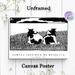 Cow Pasture Themed Painting Poster, Monochrome Minimalist Linocut Poster, Vintage Farm Animal Scene Artwork, Suitable For Living Room, Study And_maomaolike.com