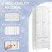 Tall Storage Cabinet With Two Drawers For Bathroom/Office_maomaolike.com