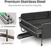 Large Expandable Dish Drying Rack For Kitchen Counter, 19.3-29.4 In, Black_maomaolike.com