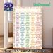 Sight Words 101-200 Painting Poster, Colorful Structured Educational Poster, Assists Sight Word Learning Ideal For Study Areas, Classrooms_maomaolike.com