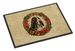Basset Hound Christmas Flowers Doormat Front Door Mat Indoor Outdoor Rugs For Entryway, Non Slip Washable Low Pile, 24H X 36W_maomaolike.com