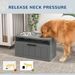 Elevated Dog Bowls, Large Breed Raised Dogs Bowl Stand With 2 Stainless Steel Bowls, Storage Drawer And Slow Feeder Mat_maomaolike.com