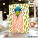 Cicada Themed Painting Poster, Vibrant Bohemian Style Colorful Cicada & Leaf Pattern Poster, Eye-catching Nature-inspired Decor For Living Room_maomaolike.com