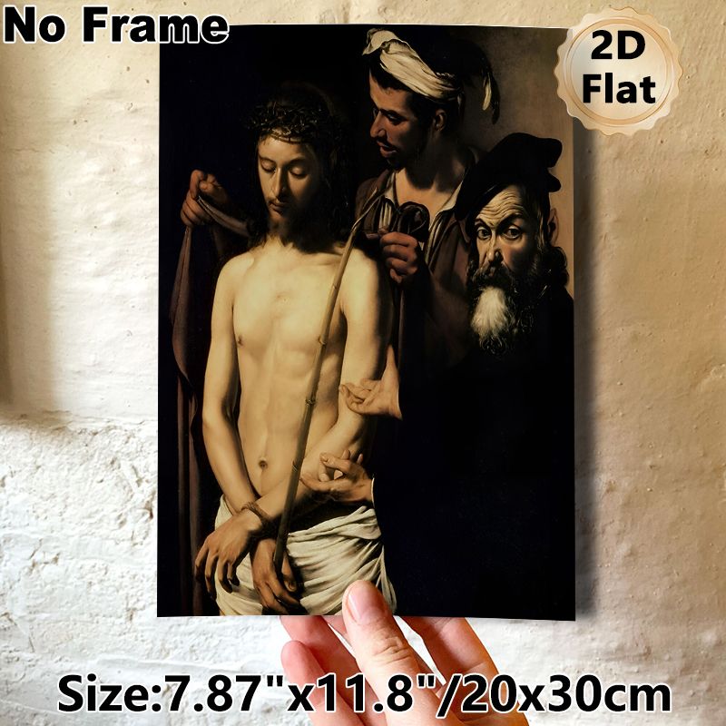Religious Mocking Of Christ Classic Art Painting Poster, Dramatic Chiaroscuro Realistic Scene Poster, Timeless Religious Artwork Suitable For Home_maomaolike.com
