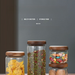Japanese Style Round Lid Transparent Glass Sealed Jar For Coffee Beans Powder Tea Leaves Dry Fruits Chse Herbal_maomaolike.com