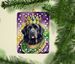 Newfoundland King Of Mardi Gras Porcelain Ornament Christmas Tree Hanging Decorations For Home Christmas Holiday, Rectangle, Gift, Multicolor_maomaolike.com