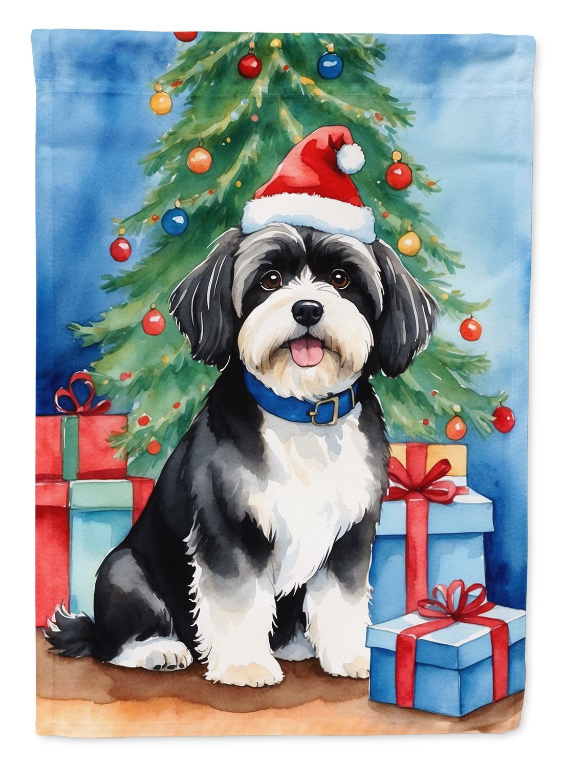 Havanese Christmas Reindeer Garden Flag Mailbox Flag Decorative Yard Flag Banner Outside Patio Artwork Yard Flower Beds, Garden Size, Multicolor_maomaolike.com