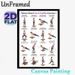 Balance Board Core & Stability Exercises Painting Poster, Clear Cartoon-style Workout Guide Poster, Detailed Core Training Instructions, Ideal For_maomaolike.com