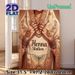 Henna Station Themed Painting Poster, Intricate Ethnic Style Poster, Warm-toned Traditional Henna Art With Ornate Attire Details, Ideal For Cultural_maomaolike.com