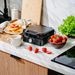 2000W 2-Waffle Waffle Plant Liquid Temperature Control Non-stick Plates Grooves For Excess Dough 2 Lights_maomaolike.com