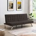 WOOD FRAME, STAINLESS LEG, FUTON, SOFA BED Espresso_maomaolike.com