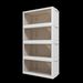 472QT 4-Pack 31.5'' Wide Transparent Plastic Storage Cabinets For Closet Organizers And Storage, Folding Storage Box, Stackable Storage Bins With Open Front Door_maomaolike.com