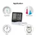 LCD Digital Temperature Humidity Meter HTC-1 HTC-2 Home Indoor Outdoor Hygrometer Thermometer Weather Station With Clock_maomaolike.com