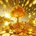 Fortune Tree Decorative For Living Room Entrance Background Bedroom Sticker Painting Paper Wall Covering_maomaolike.com