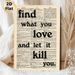 Inspirational Quote Painting Poster, Vintage Dictionary-style Bold Typographic Text Poster, Motivational Message Ideal For Home Office, Living Room_maomaolike.com