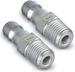 ESSENTIAL WASHER Plated Steel 1/4" Male Quick Connect Fittings Pressure Washer - Pressure Washer Plugs, 4200 PSI, 2 Pack_maomaolike.com