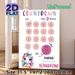 Unicorn Themed Countdown Painting Poster, Soft Watercolor Style Poster, Pastel-colored Countdown Chart With Cute Unicorn, Practical Tool For Counting_maomaolike.com