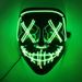 Halloween cold light LED Halloween mask masquerade party horror ghost mask_maomaolike.com