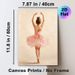 Ballerina Themed Painting Poster, Soft-toned Impressionist-style Poster, Graceful Ballerina In Pink Tutu Design, Elegant Wall Decor For Bedroom, Dance_maomaolike.com