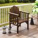Outdoor Wood Armchair Wooden Patio Dining Chair With Armrests For Various Outdoor Space_maomaolike.com