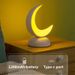 LED Wireless Touch Night Light Moon Shape USB Charging Stepless Dimming Table Lamp Living Room Bedroom Bedside Lamps Kid_maomaolike.com