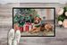 Airedale Terrier Cozy Christmas Doormat Front Door Mat Indoor Outdoor Rugs For Entryway, Non Slip Washable Low Pile, 24H X 36W_maomaolike.com