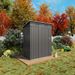 5X3 FT Metal Outdoor Storage Shed, Tool Shed With Pitched Roof And Lockable Door Compact Metal Tool Shed For Garden, Backyard, Patio, Everyday Sundries And Bike Storage, Gray_maomaolike.com