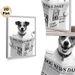 Dog Reading Newspaper Painting Poster, Monochrome Whimsical Dog With Glasses On Toilet Poster, Playful Humorous Decor Ideal For Bathroom, Living Room_maomaolike.com