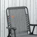 Outsunny Patio Folding Chair, Outdoor Bungee Sling Chair W/ Armrests, Portable Lawn Chair For Camping, Garden, Pool, Beach, Backyard, Gray_maomaolike.com